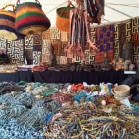African beads, textiles & baskets